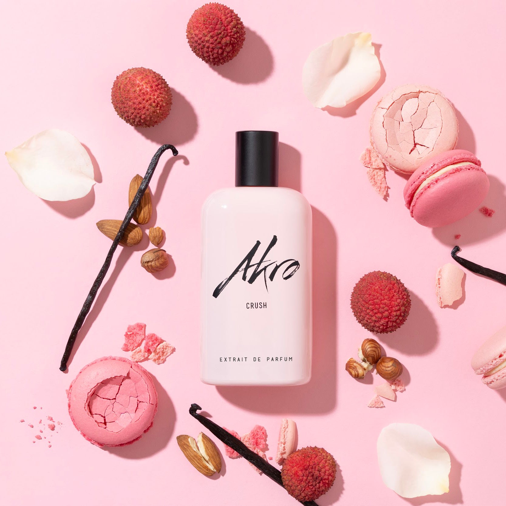 アクロ クラッシュ エキストレ ド パルファム 30ml AKRO CRUSH Akro Crush Extrait de Parfum | Rose Macaron, Lychee & Vanilla