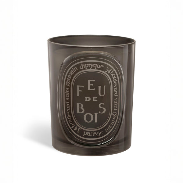 Diptyque Feu de Bois Grey Candle 300g | Firewood & Rare Woods