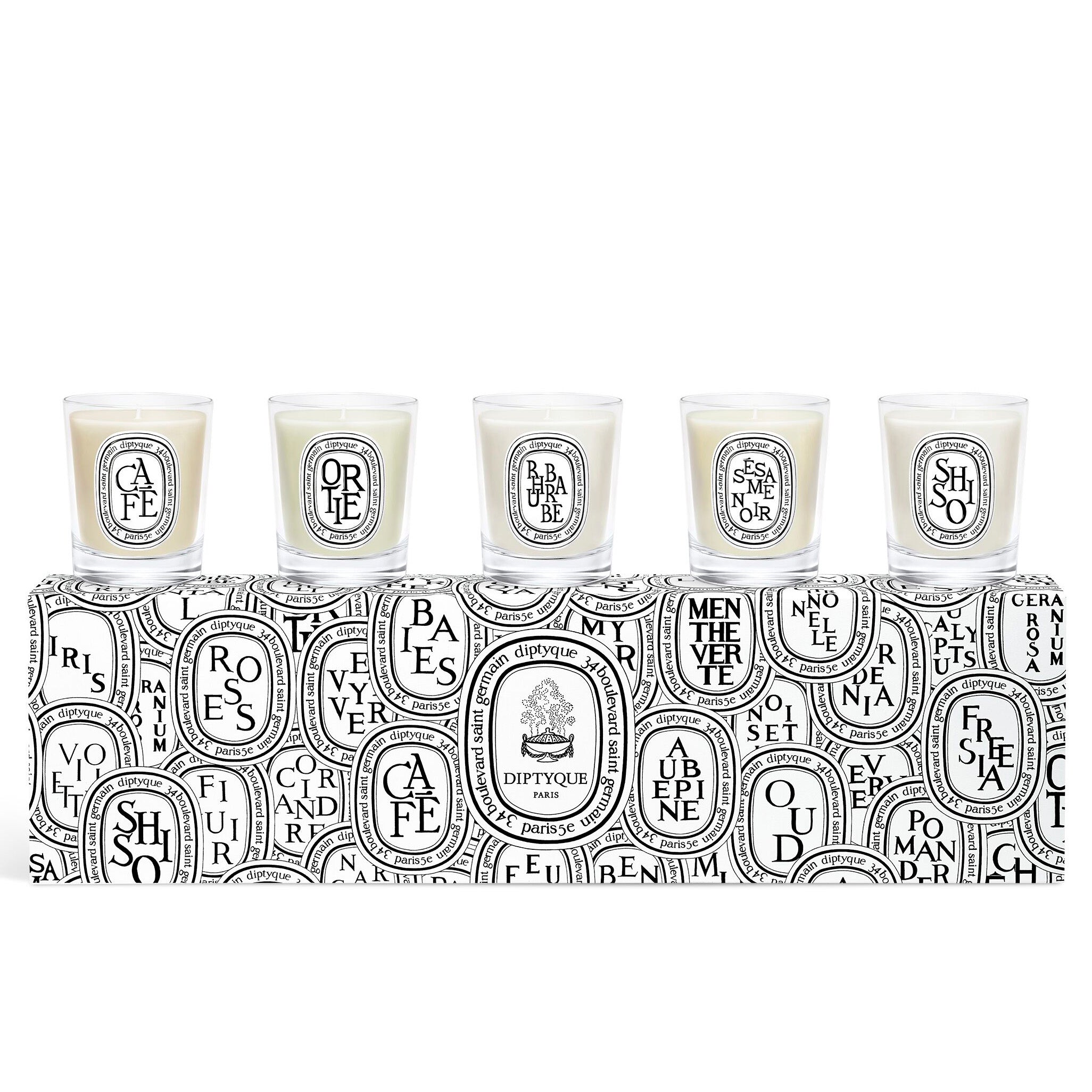 Diptyque Herbarium Candle Discovery Set | Sesame, Coffee & Shiso
