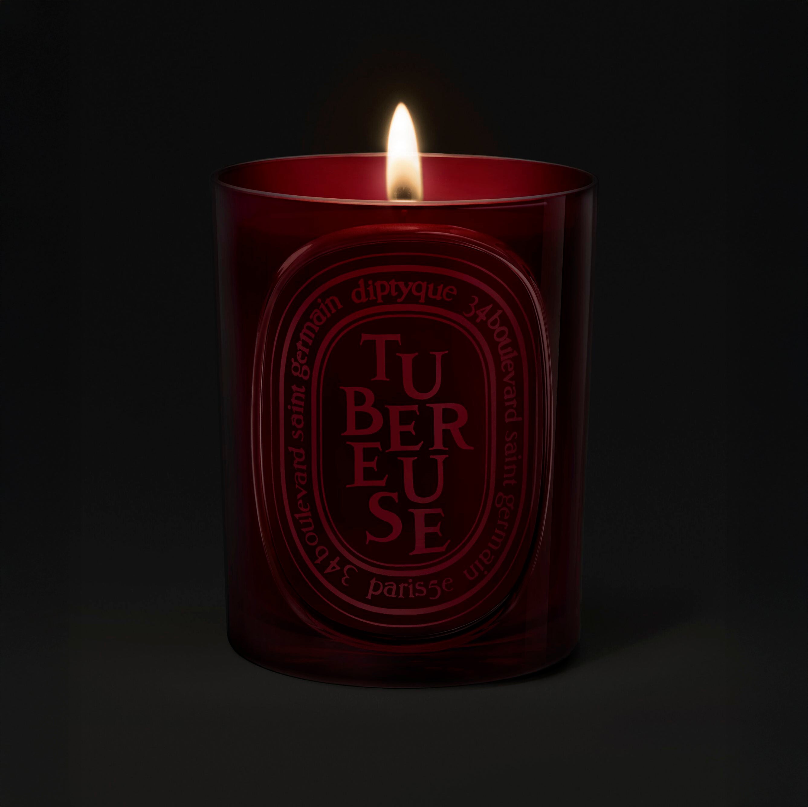 Diptyque Tubereuse Red Candle 300g | Tuberose & White Florals