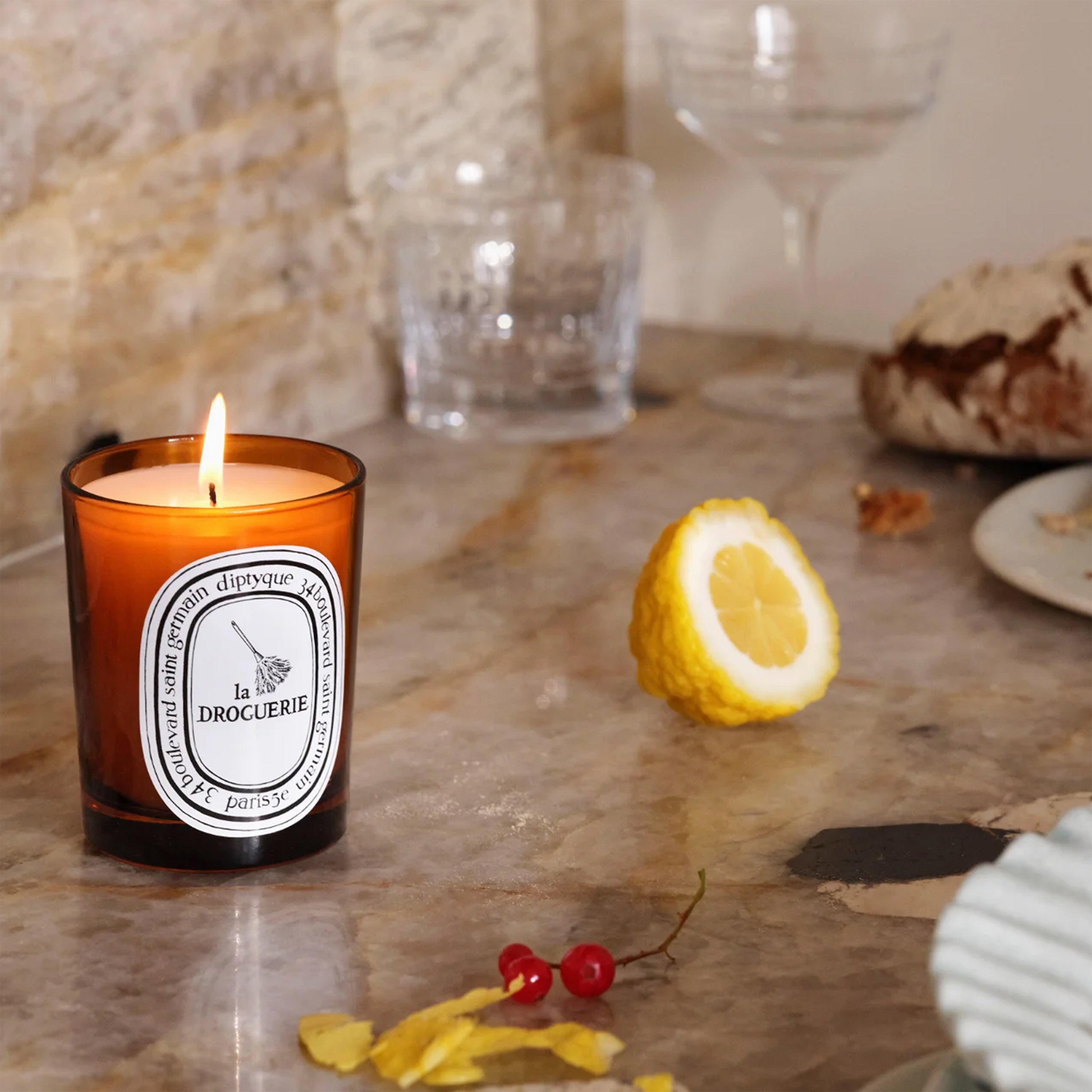 Diptyque Odor Removing Candle with Basil 6.5oz | Basil, Mint