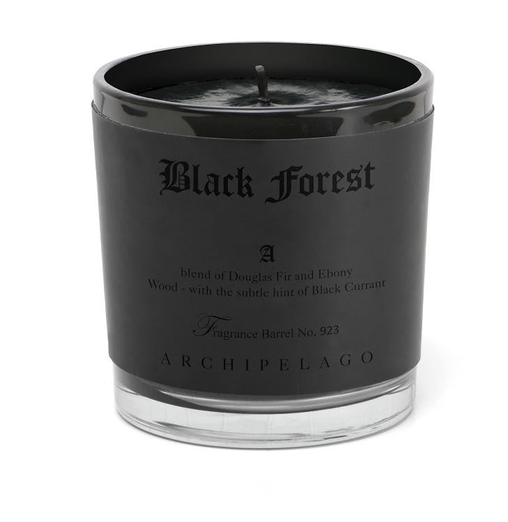 Archipelago Botanicals Archipelago BLACK Forest Letter Press Candle 